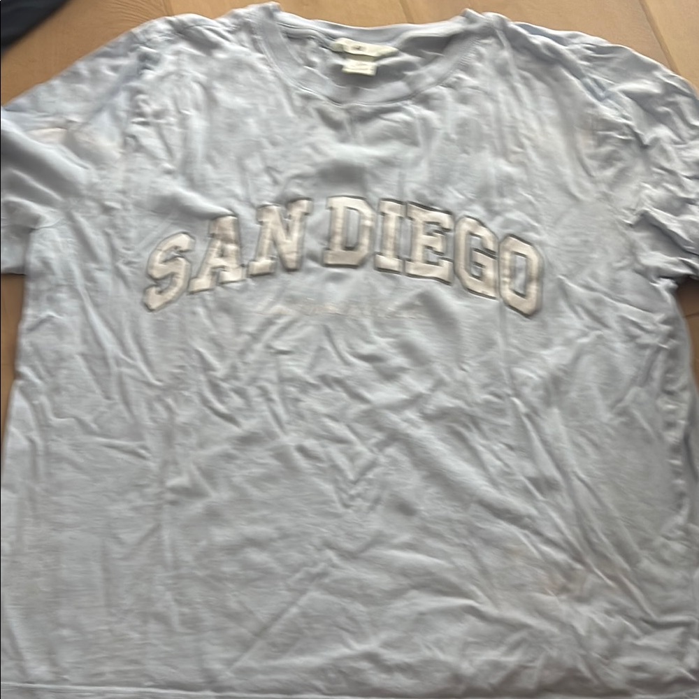 H&M San Diego Tee in Light Blue